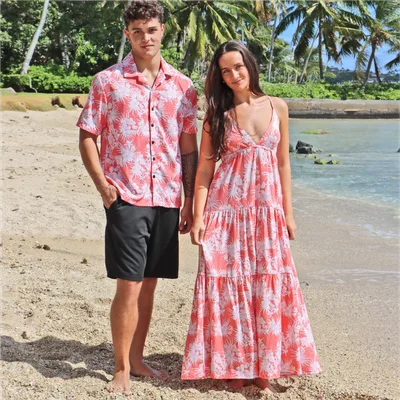 Coral Tropic_Seaside Shirt~Jasmine Maxi