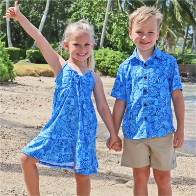 Coastal Shells_Ivy Dress~Island Shirt