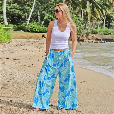 Lagoon Monstera_Moani Pants