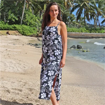 Midnight Hibiscus_Lila Maxi