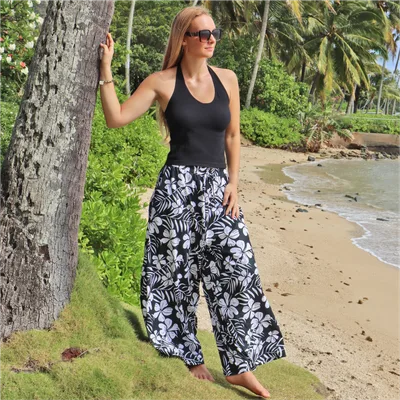 Midnight Hibiscus_Moani Pants