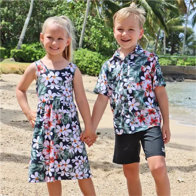Vintage Hibiscus_Aida Dress~Island Shirt
